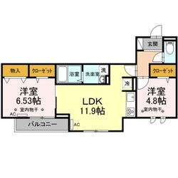 D-RESIDENCE府中桜通りの物件間取画像